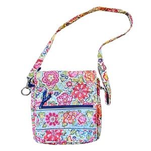 Vera Bradley Hope Garden (2009) Mailbag Cross Body Purse w/ Adjustable Strap
